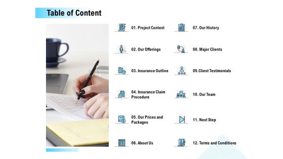 Table Of Content Ppt PowerPoint Presentation Styles Background