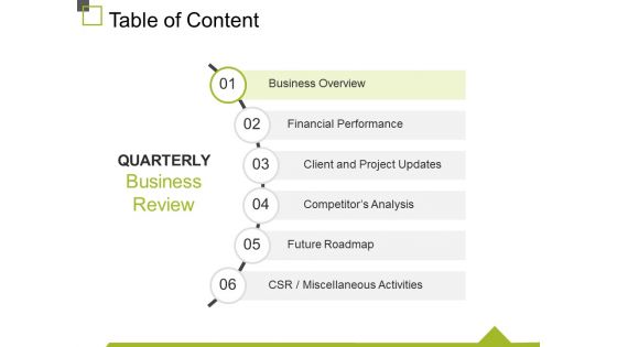 Table Of Content Template 2 Ppt PowerPoint Presentation Layouts Information