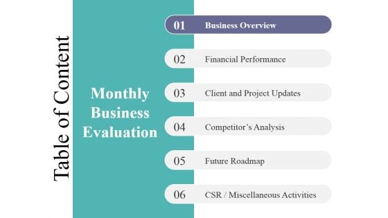 Table Of Content Template 2 Ppt PowerPoint Presentation Model Diagrams