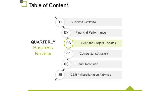 Table Of Content Template 4 Ppt PowerPoint Presentation Infographics Maker