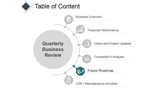 Table Of Content Template 4 Ppt PowerPoint Presentation Show Templates