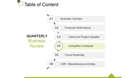 Table Of Content Template 5 Ppt PowerPoint Presentation Outline Ideas