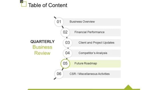 Table Of Content Template 6 Ppt PowerPoint Presentation Pictures File Formats