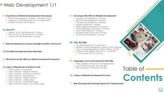 Table Of Content Web Development Rules PDF