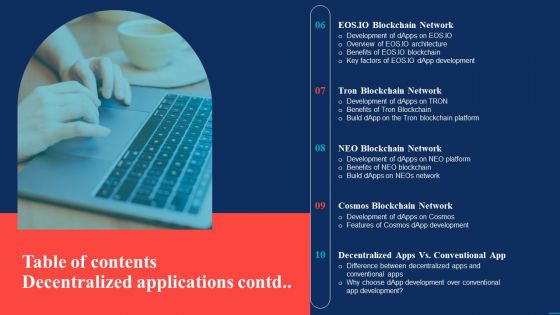 Table Of Contents Decentralized Applications Background PDF