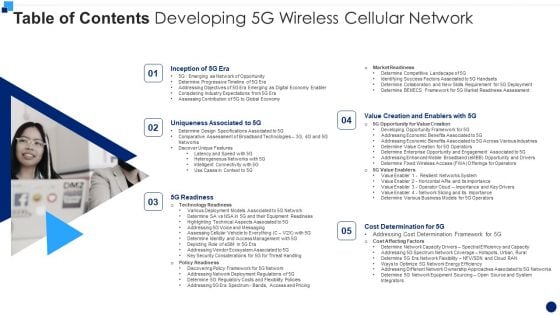 Table Of Contents Developing 5G Wireless Cellular Network Diagrams PDF