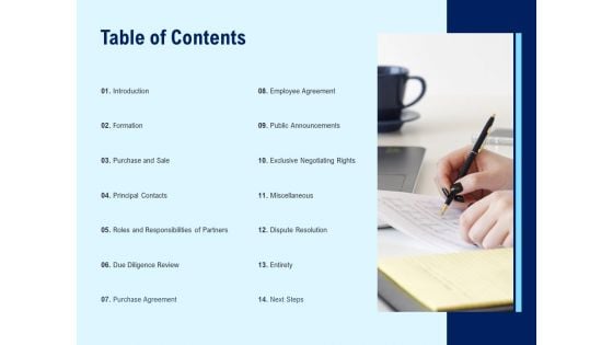 Table Of Contents Dispute Resolution Ppt PowerPoint Presentation Infographic Template Objects