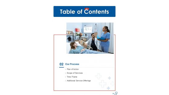 Table Of Contents Emigrant Nurses Recruitment Proposal One Pager Sample Example Document