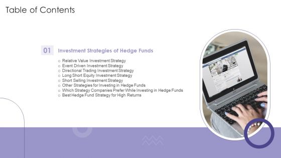 Table Of Contents Evaluating Hedge Funds For Greater ROI Ppt PowerPoint Presentation File Visual Aids PDF Table Of Contents Evaluating Hedge Funds For Greater ROI Ppt PowerPoint Presentation File Visual Aids PDF
