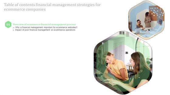 Table Of Contents Financial Management Strategies For Ecommerce Companies Topic Elements PDF