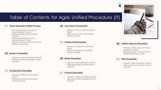 Table Of Contents For Agile Unified Procedure It Ideas PDF