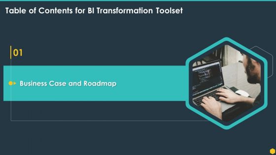 Table Of Contents For BI Transformation Toolset Business Themes PDF Table Of Contents For BI Transformation Toolset Business Themes PDF