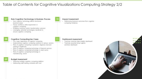 Table Of Contents For Cognitive Visualizations Computing Strategy Structure PDF