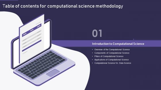 Table Of Contents For Computational Science Methodology Data Structure PDF