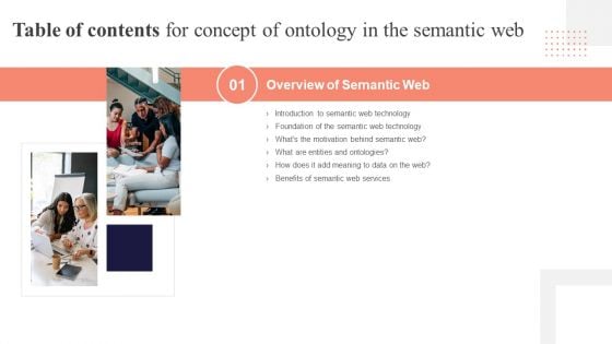 Table Of Contents For Concept Of Ontology In The Semantic Web Data Brochure PDF Table Of Contents For Concept Of Ontology In The Semantic Web Data Brochure PDF