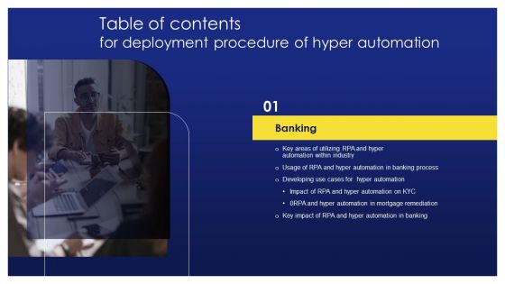 Table Of Contents For Deployment Procedure Of Hyper Automation Key Structure PDF Table Of Contents For Deployment Procedure Of Hyper Automation Key Structure PDF