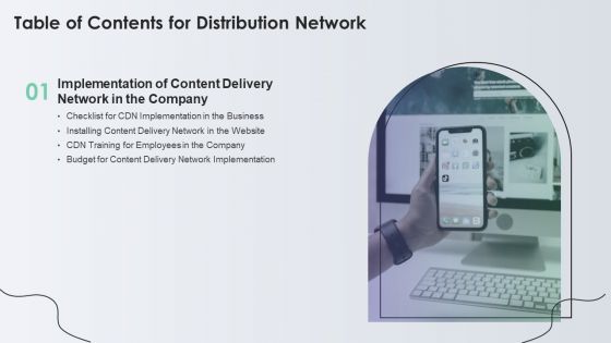 Table Of Contents For Distribution Network Budget Portrait PDF