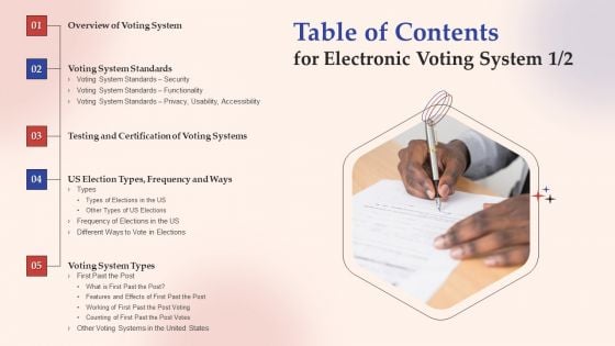 Table Of Contents For Electronic Voting System Download PDF