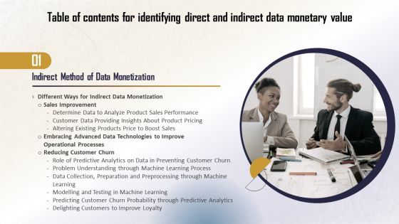 Table Of Contents For Identifying Direct And Indirect Data Monetary Value Download PDF Table Of Contents For Identifying Direct And Indirect Data Monetary Value Download PDF