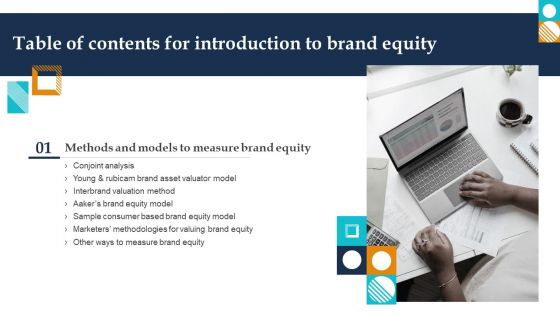 Table Of Contents For Introduction To Brand Equity Graphics PDF