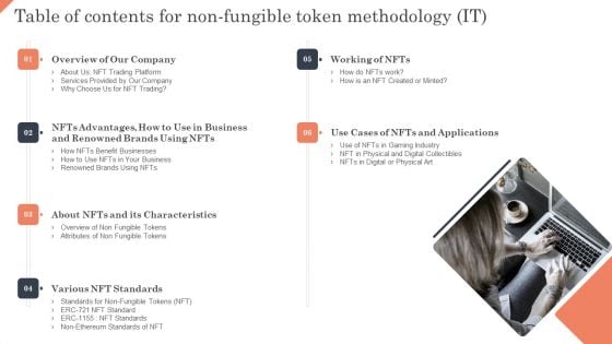 Table Of Contents For Non Fungible Token Methodology Inspiration PDF