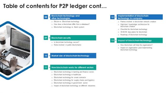 Table Of Contents For P2P Ledger Clipart PDF