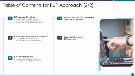 Table Of Contents For RUP Approach Plan Ppt Infographics Model PDF Table Of Contents For RUP Approach Plan Ppt Infographics Model PDF