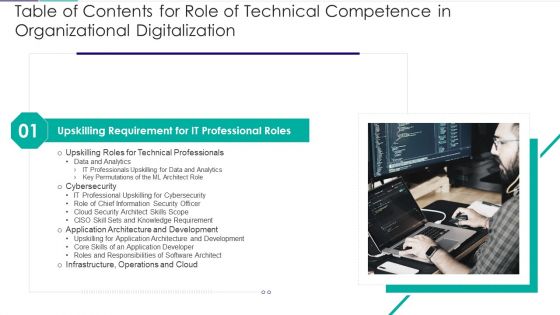 Table Of Contents For Role Of Technical Competence In Organizational Digitalization Rules Structure PDF Table Of Contents For Role Of Technical Competence In Organizational Digitalization Rules Structure PDF