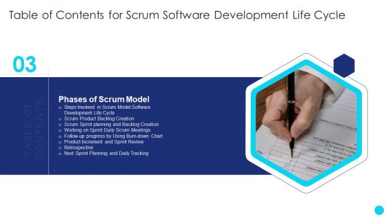 Table Of Contents For Scrum Software Development Life Cycle Download PDF