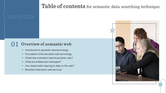 Table Of Contents For Semantic Data Searching Technique Guidelines PDF