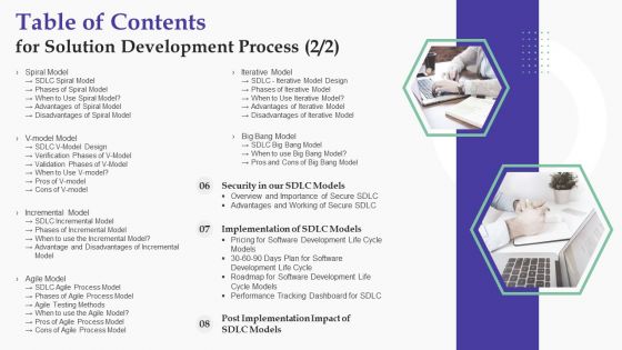 Table Of Contents For Solution Development Process Ideas PDF