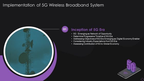 Table Of Contents Implementation Of 5G Wireless Broadband System Global Mockup PDF