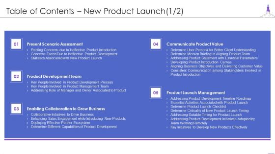 Table Of Contents New Product Launch Rules PDF