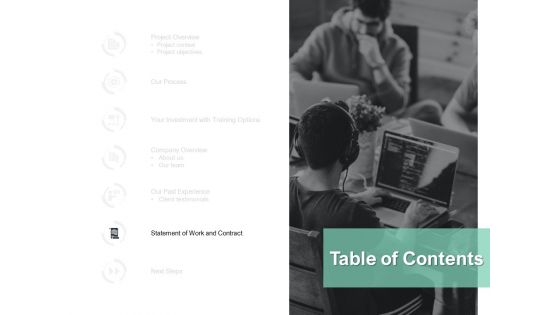 Table Of Contents Planning Ppt PowerPoint Presentation Layouts Rules