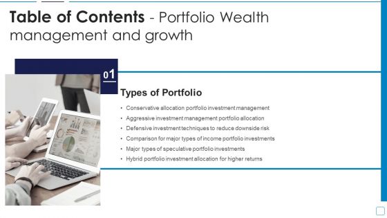 Table Of Contents Portfolio Wealth Management And Growths Introduction PDF