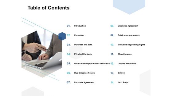 Table Of Contents Ppt PowerPoint Presentation File Diagrams