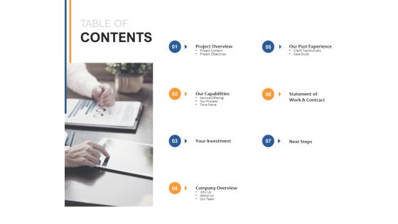 Table Of Contents Ppt PowerPoint Presentation Infographics Outfit