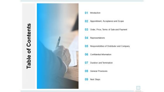 Table Of Contents Ppt PowerPoint Presentation Professional Grid