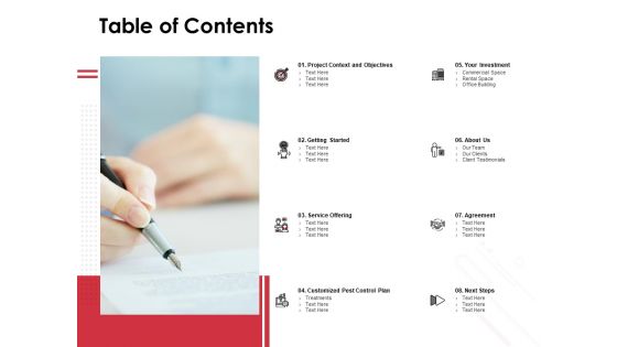 Table Of Contents Ppt PowerPoint Presentation Show Influencers