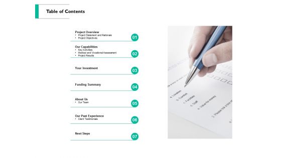 Table Of Contents Ppt PowerPoint Presentation Show Introduction