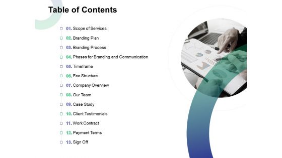 Table Of Contents Ppt Professional Design Templates PDF