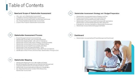 Table Of Contents Ppt Show Outline PDF