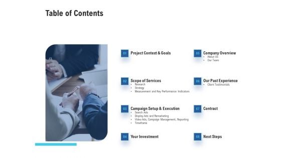 Table Of Contents Professional PDF Table Of Contents Professional PDF