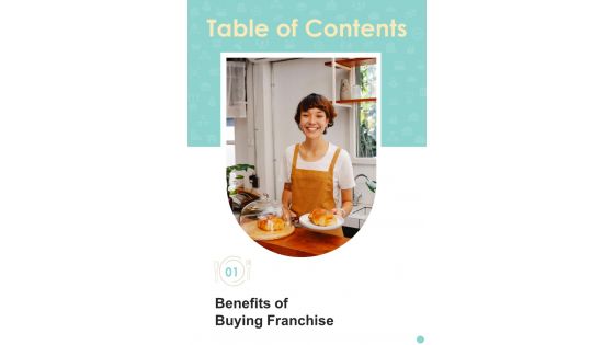 Table Of Contents Proposal For Cafeteria Business One Pager Sample Example Document Table Of Contents Proposal For Cafeteria Business One Pager Sample Example Document