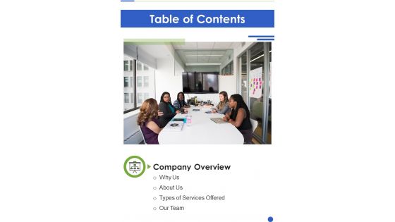 Table Of Contents Proposal For Cross Promotion Strategy One Pager Sample Example Document Table Of Contents Proposal For Cross Promotion Strategy One Pager Sample Example Document