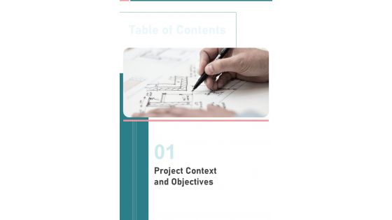 Table Of Contents Purchase Proposal Template One Pager Sample Example Document