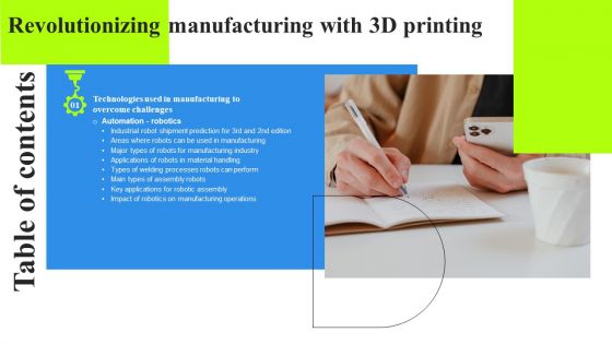 Table Of Contents Revolutionizing Manufacturing With 3D Printing Microsoft PDF Table Of Contents Revolutionizing Manufacturing With 3D Printing Microsoft PDF