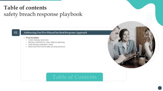 Table Of Contents Safety Breach Response Playbook Rules PDF