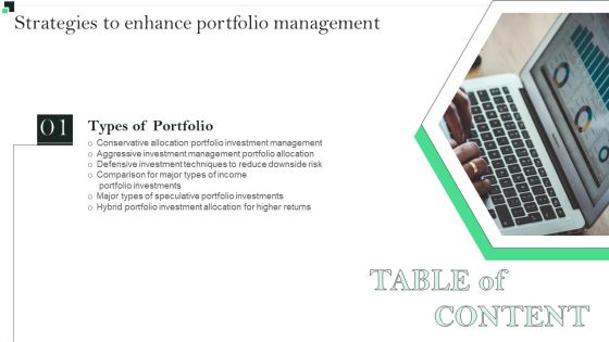 Table Of Contents Strategies To Enhance Portfolio Management Rules Download PDF