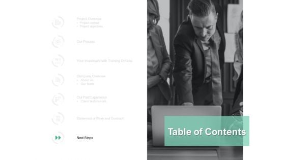 Table Of Contents Strategy Ppt PowerPoint Presentation Layouts Format Ideas